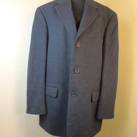 Mens 46R Dk Blue 100% Camel Hair Bill Blass Black Label Parisian Sport Jacket - Picture 1 of 10